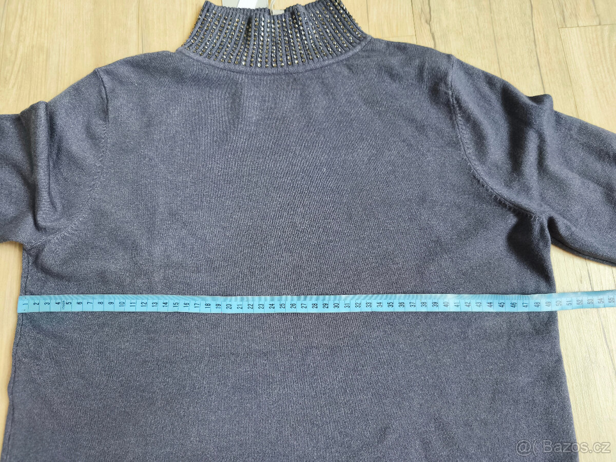 Nový svetr s kamínky, vel.L - 6