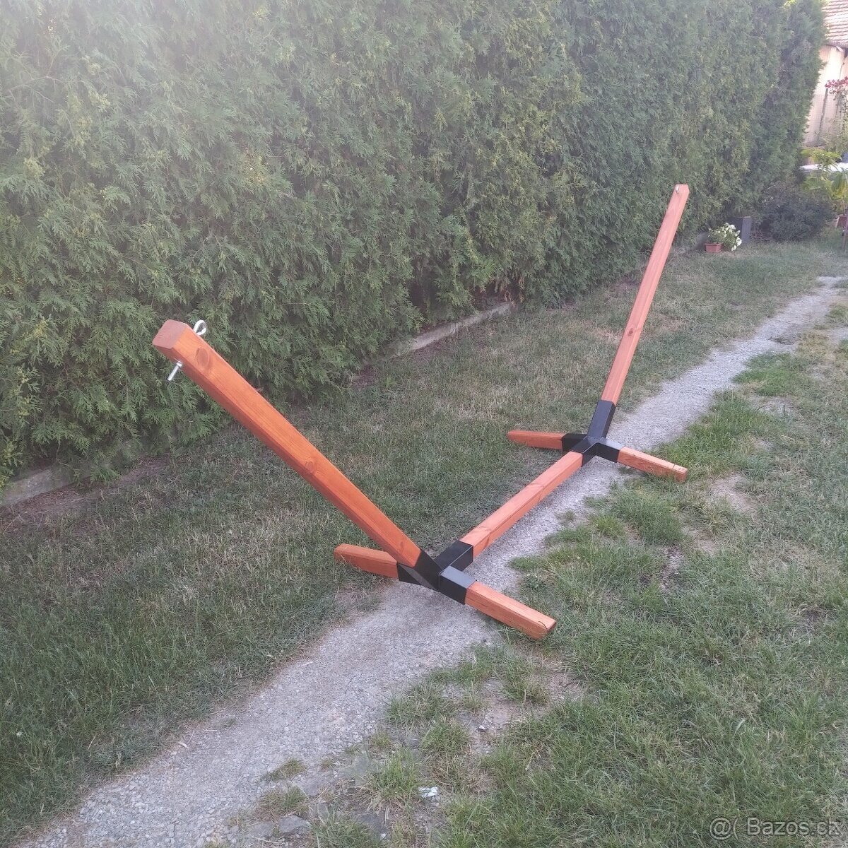 zahradni houpacka houpaci sit se stojanem pro dva - 6