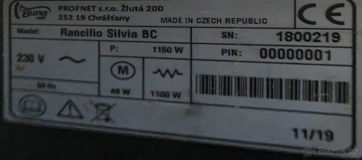 Rancilio Silvia Bc + mlynek - 6