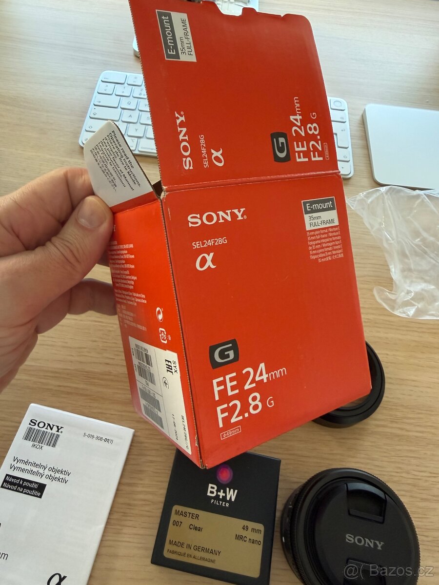 Objektiv SONY FE 24mm f/2.8 G, v záruce a příslušenstvím - 6