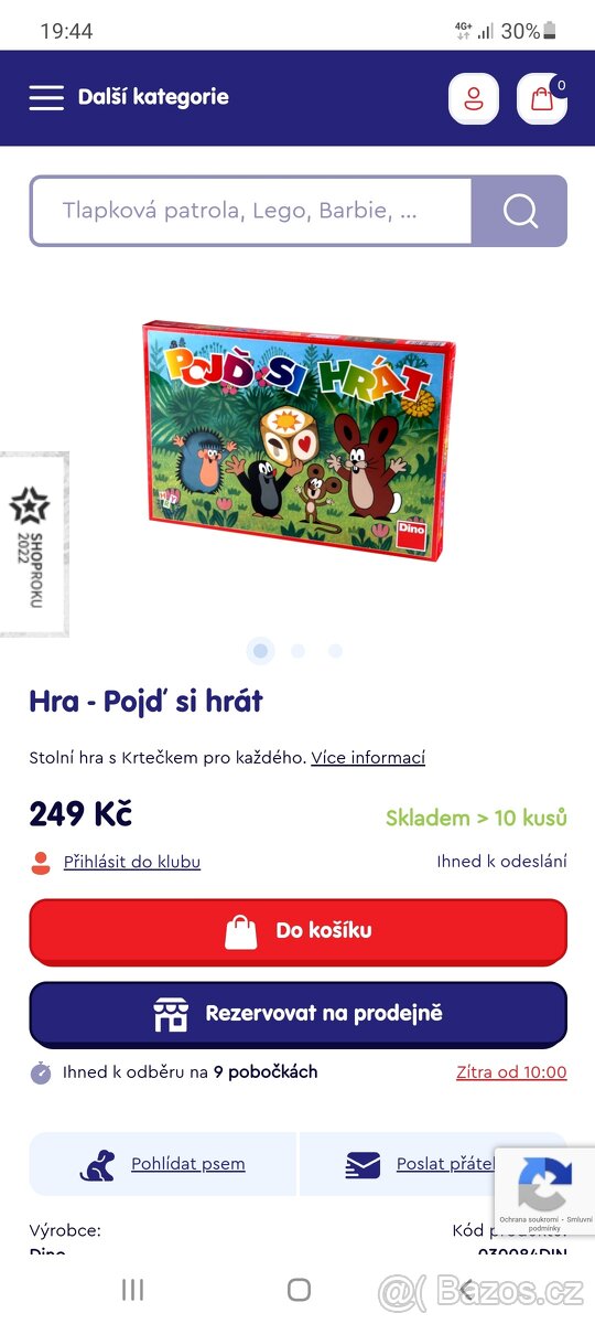 Plyšový Krteček hračka krtek hra Pojď si hrát - 6