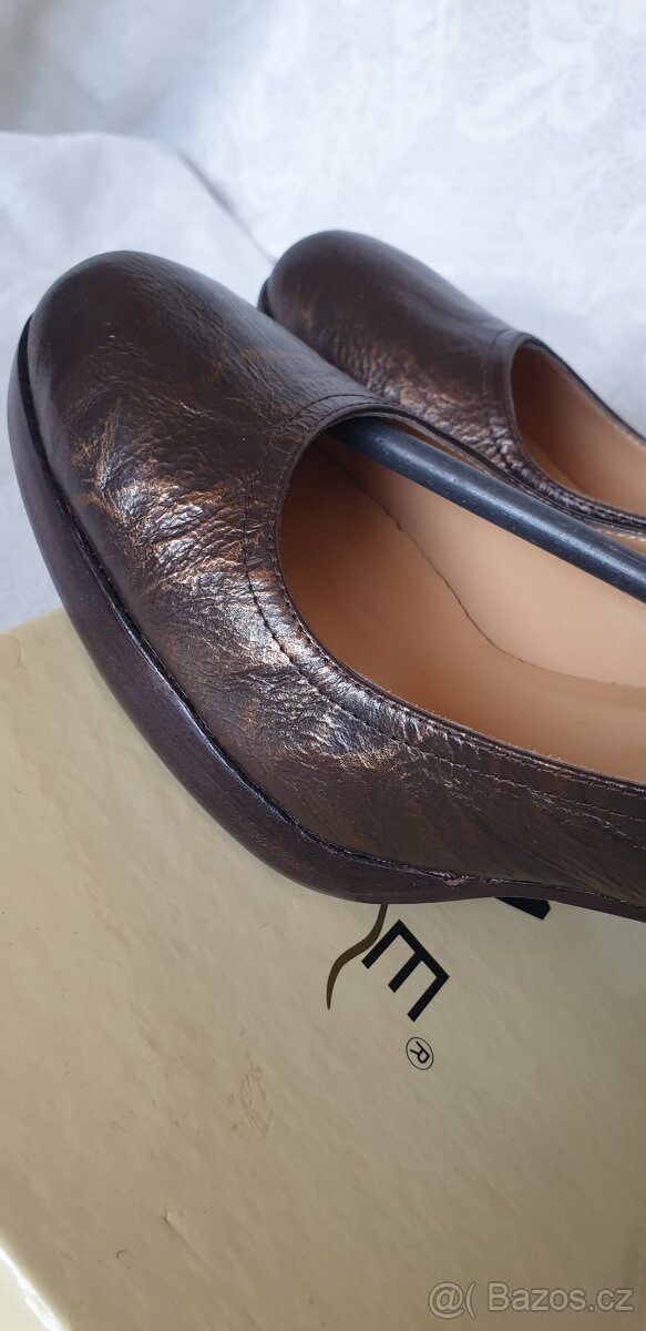 Kožené lodičky Deska, velikost 39 - 6