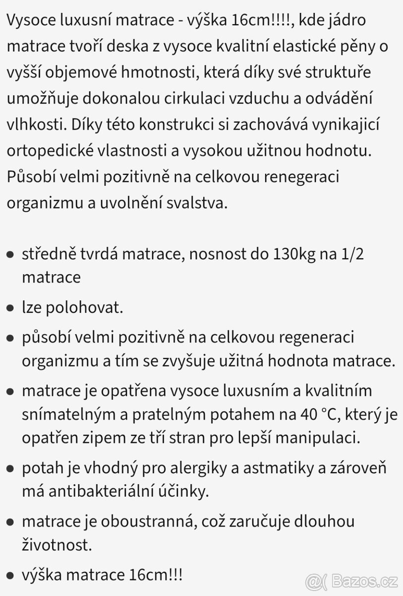 Palanda s matracemi 90x200 - 6