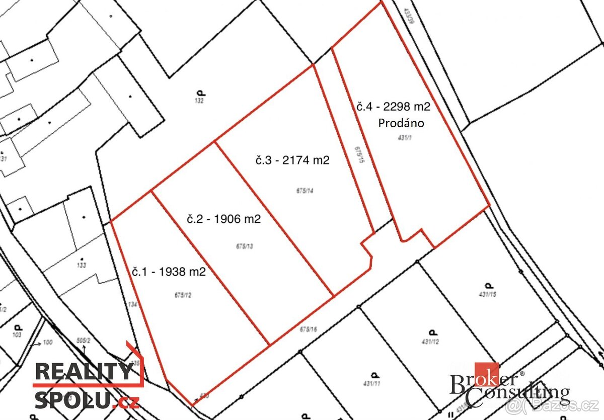 Prodej, pozemky/bydlení, 2174 m2, Smědčice, Rokycany [ID 489 - 6