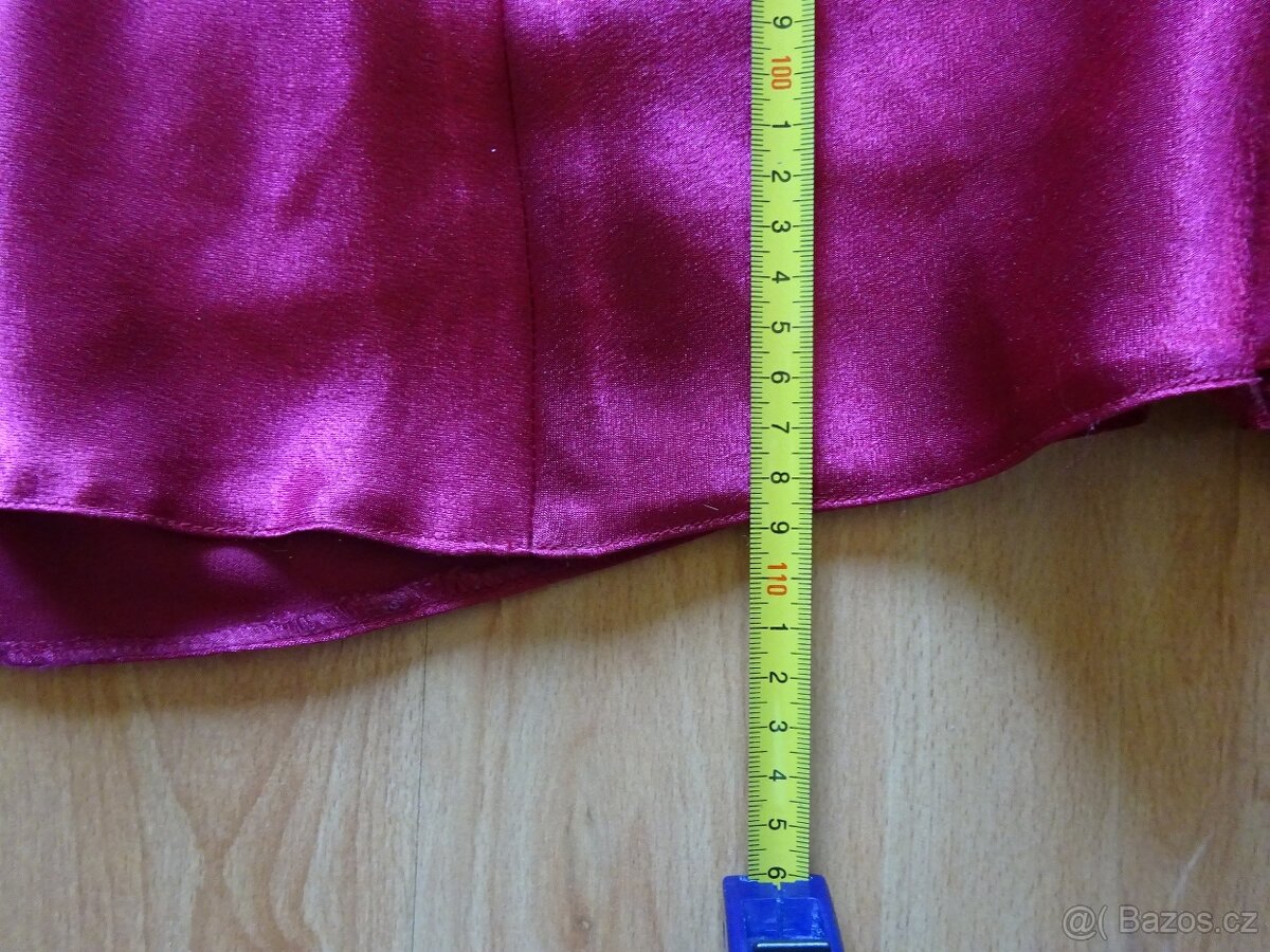 Vínové plesové šaty (sukně plus korzet) - 6