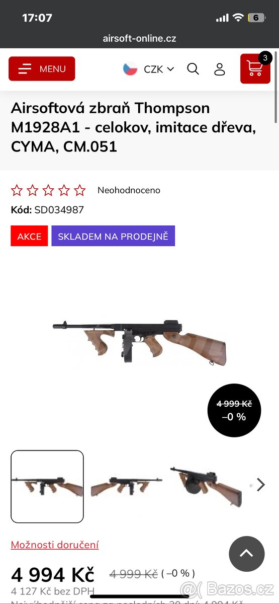 Airsoft Thompson M1928A1 - 6