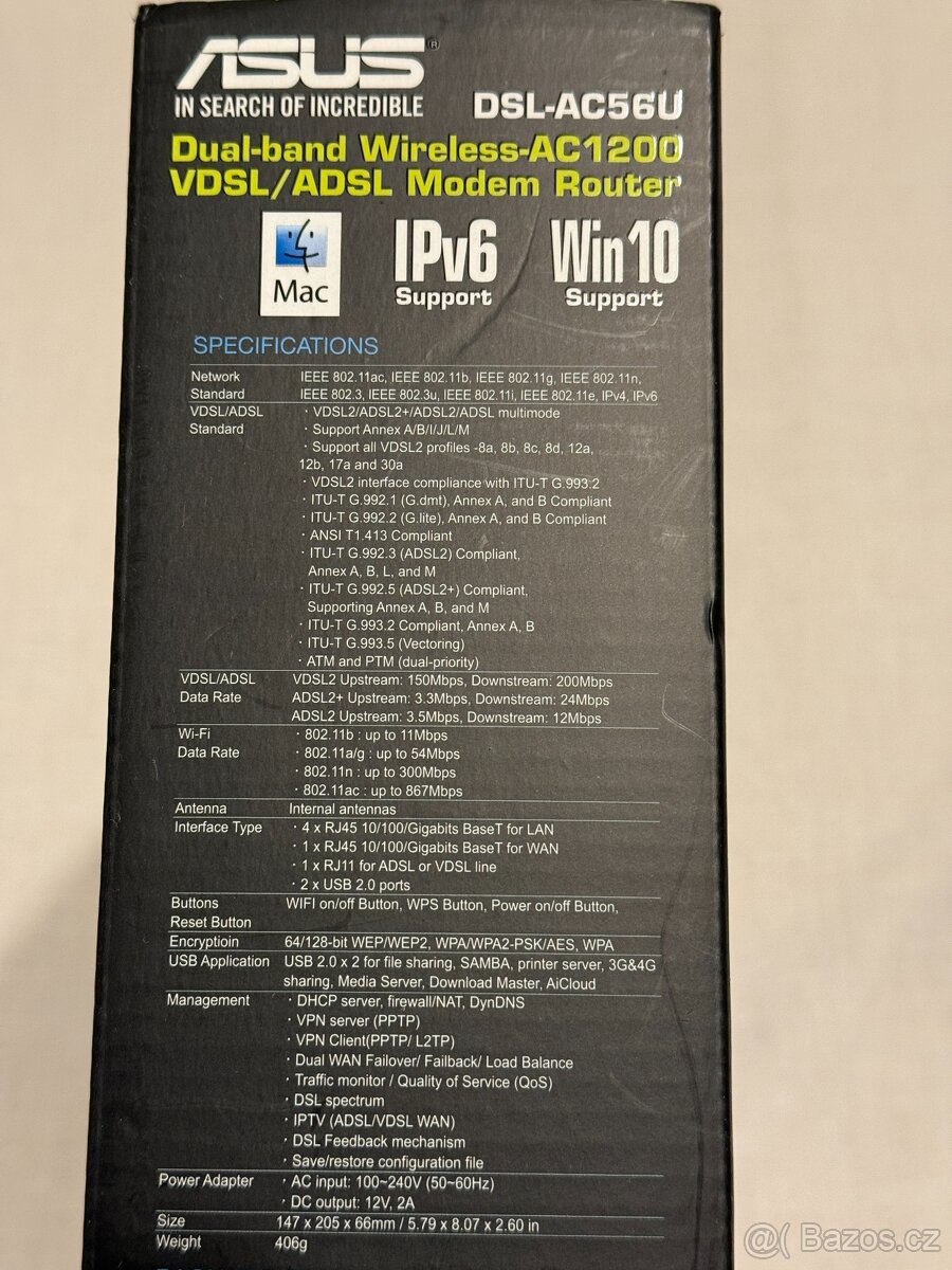 Asus ADSL/VDSL modem a router DSL-AC56U - 6