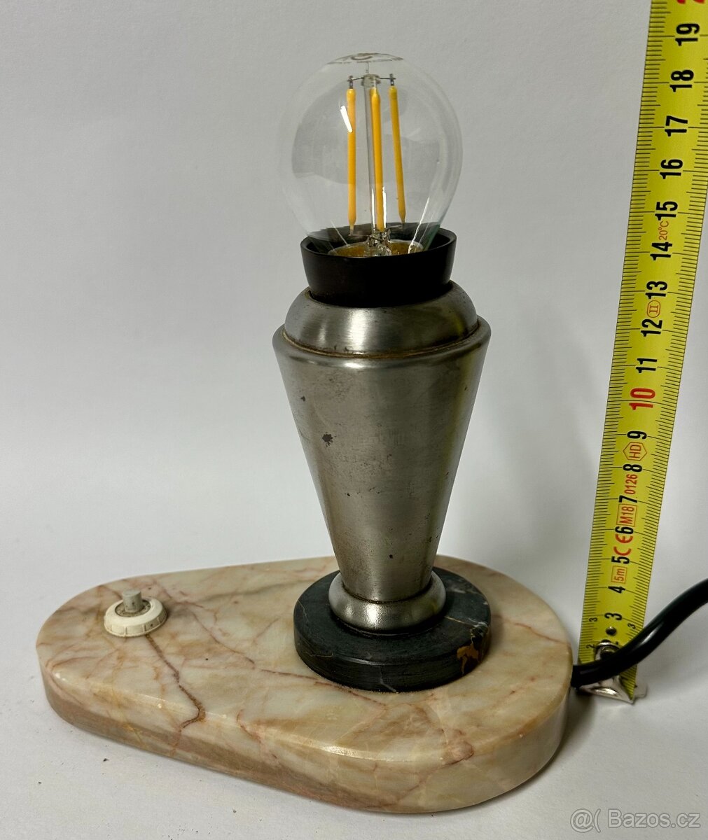 Pár 2 ks starých lampiček MRAMOR svítí 1ks - 6