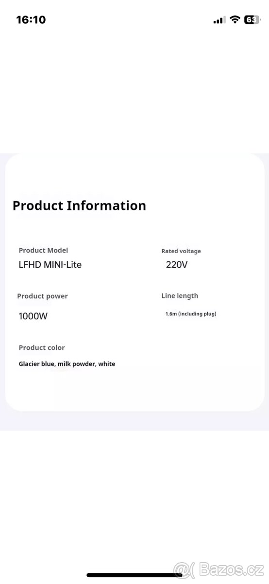 Mini fén LAIFEN - 6