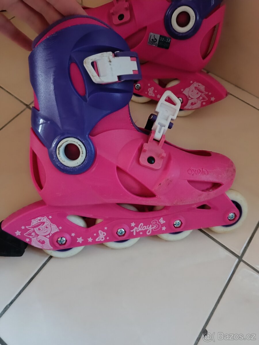 Prodám dívčí rostoucí kolečkové brusle - 6