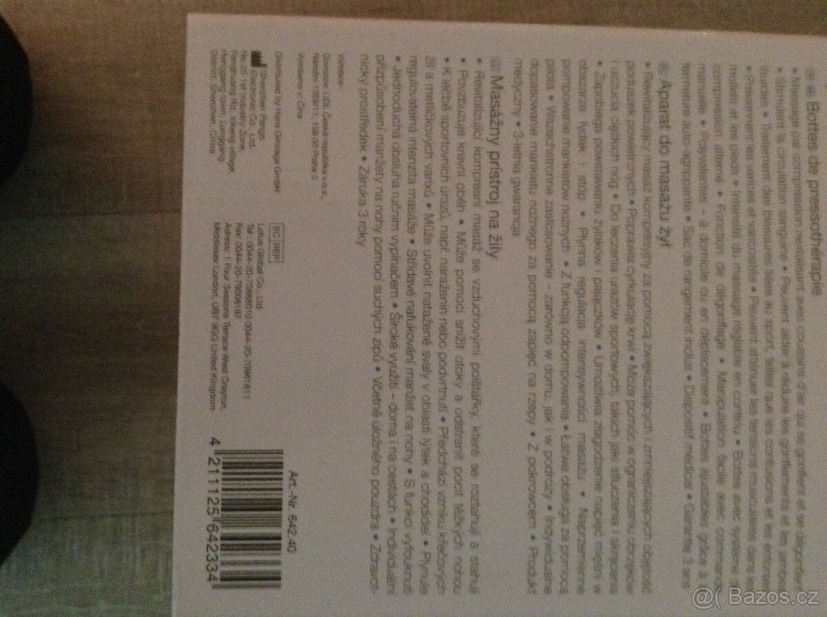 prodám masažní přístroj SANITAS - 6