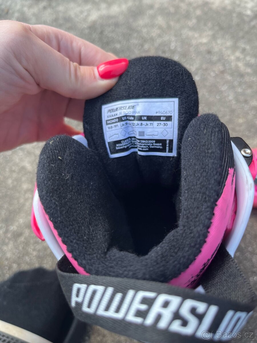 Dětské kolečkové brusle Powerslide Khaan Junior SQD Pink - 6