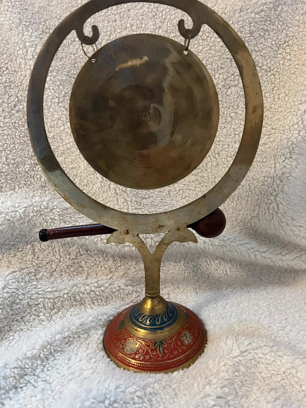 Mosazný zdobený GONG - 6