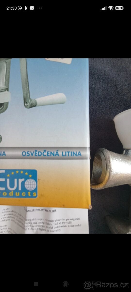 Nový litinový mlýnek na mák - 6