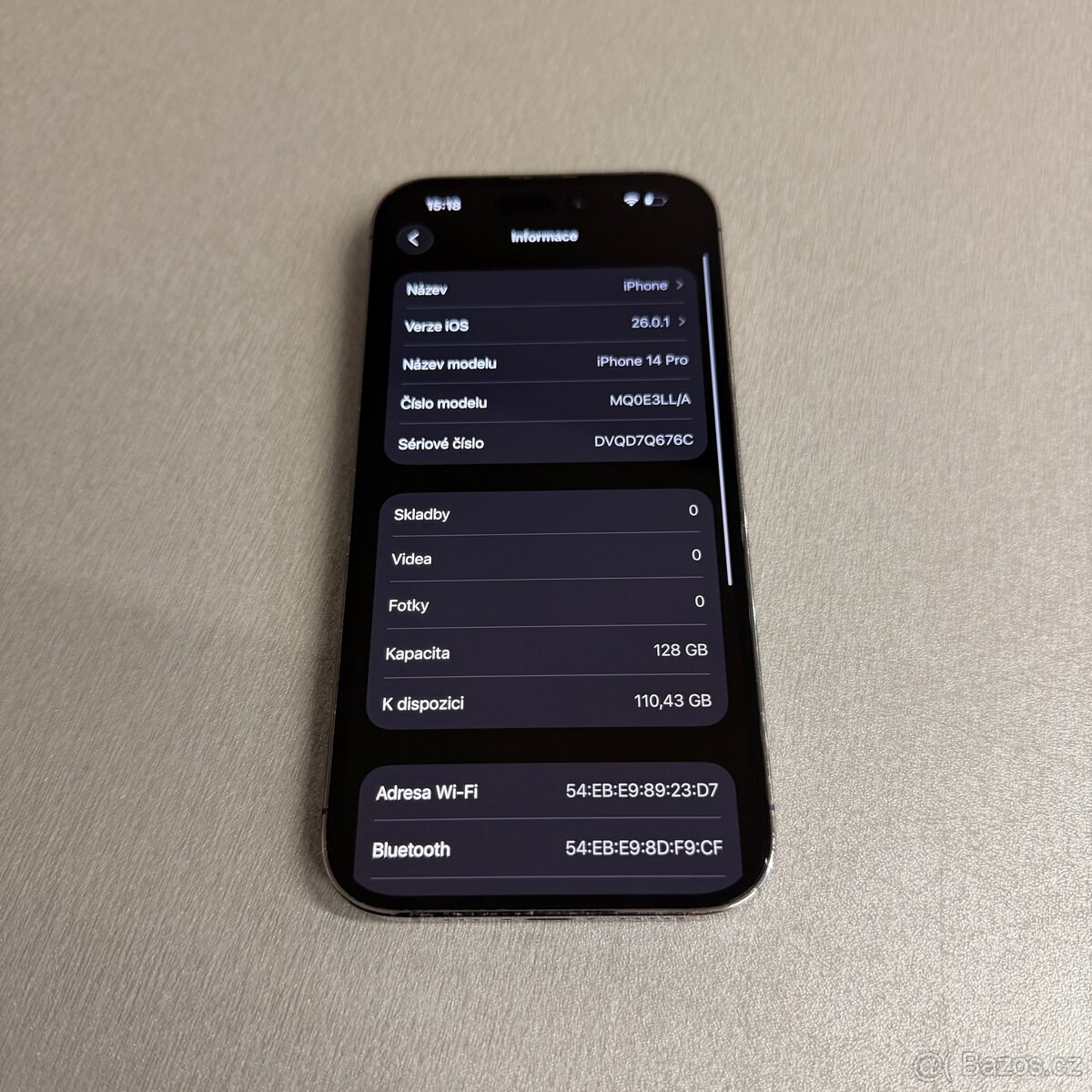 iPhone 14 Pro 128GB deep purple, pěkný stav, rok záruka - 6