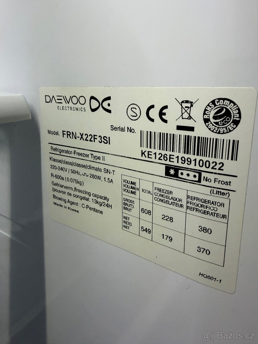 Daewoo lednice + mrazák - 6