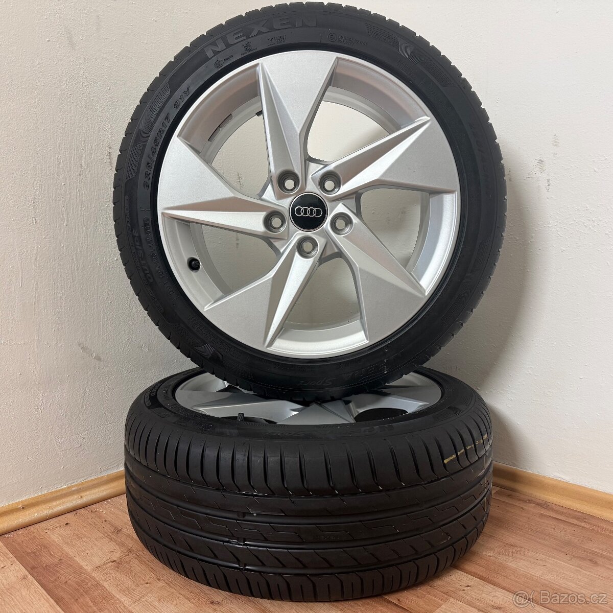 AUDI A3/VW GOLF 5x112 R17 ET46+LETNÍ 225/45R17 7mm - 6