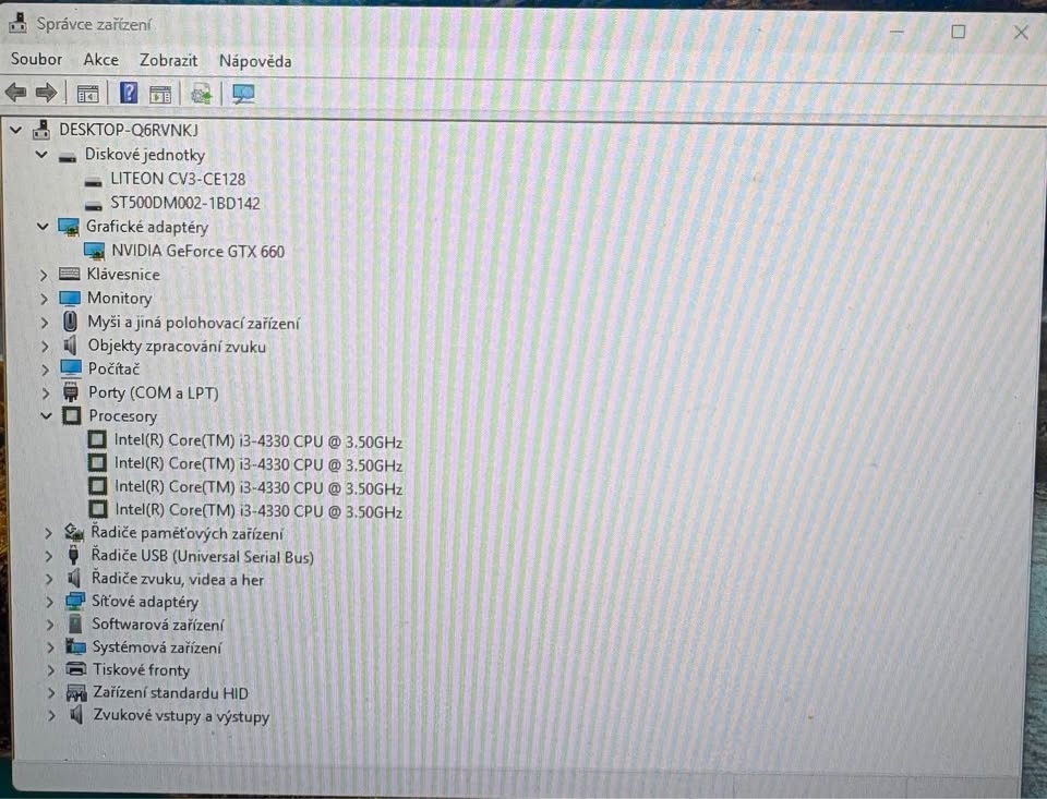 STARŠÍ HERNÍ PC/I3/NVIDIA GTX/SSD/HDD/W11 - 6