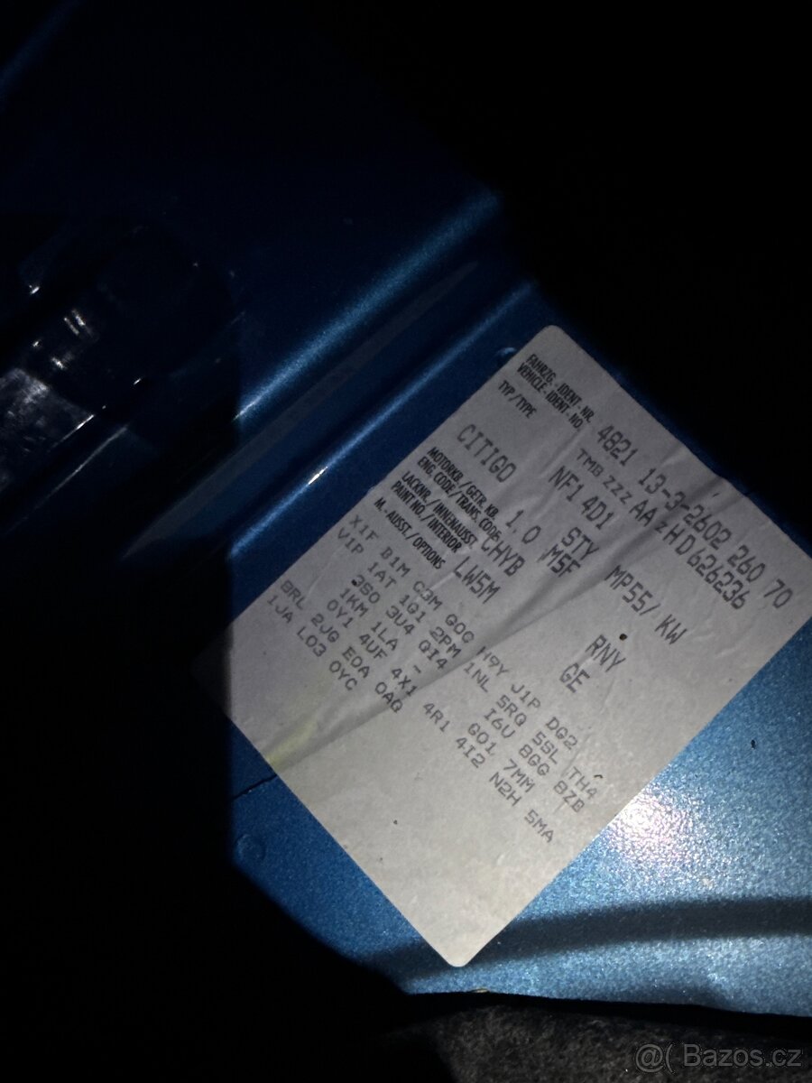 Škoda Citigo 2017 díly motor CHYB NAJETO 109738KM - 6