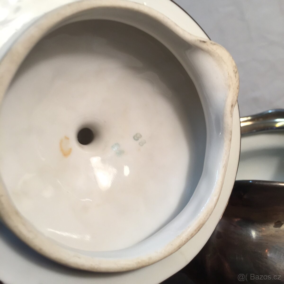 postříbřená konvice na čaj US. Silber Zone Bavaria... - 6