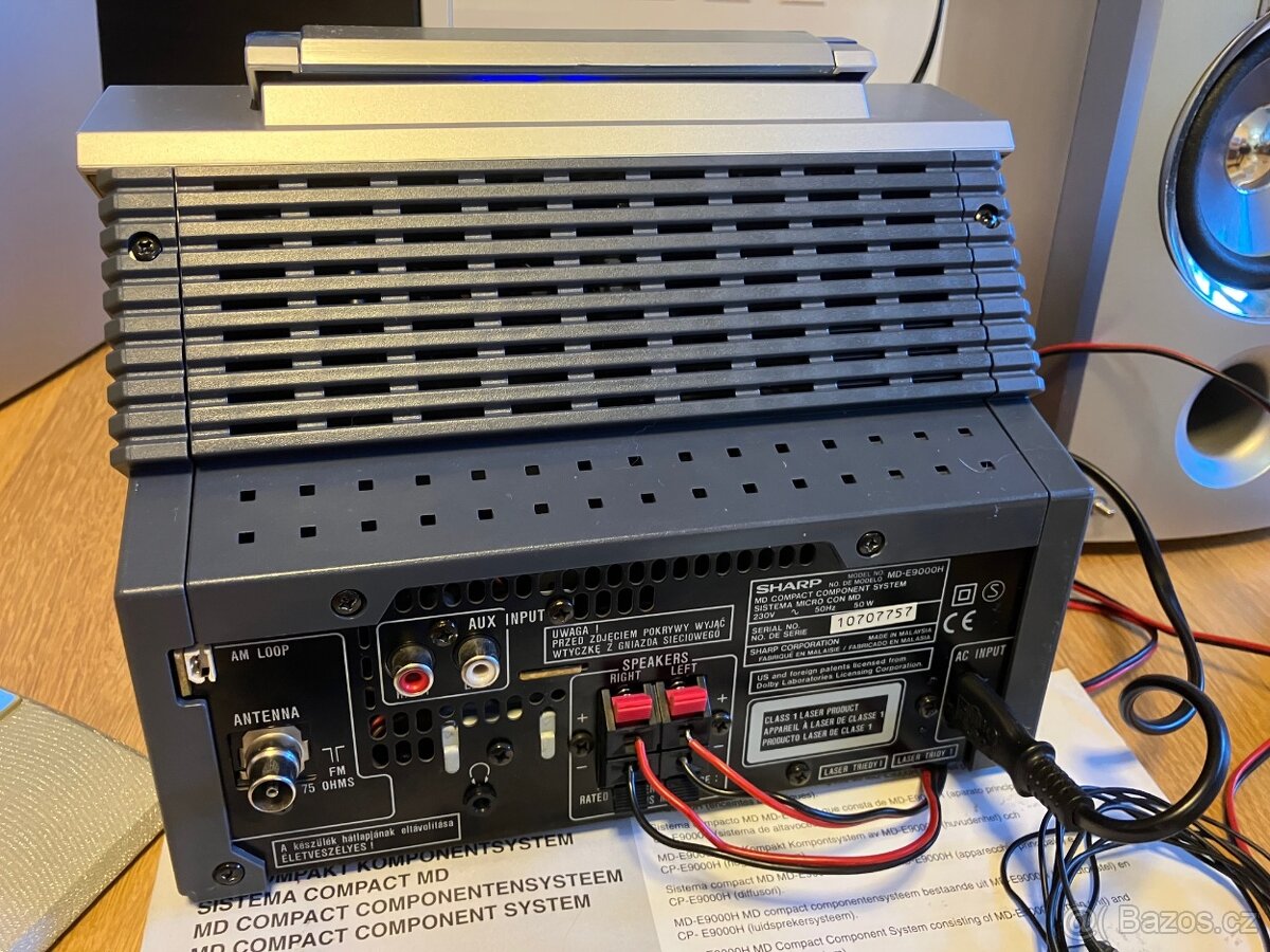 Minidisc MDLP stylovy Hifi system Sharp MD-E9000H - 6