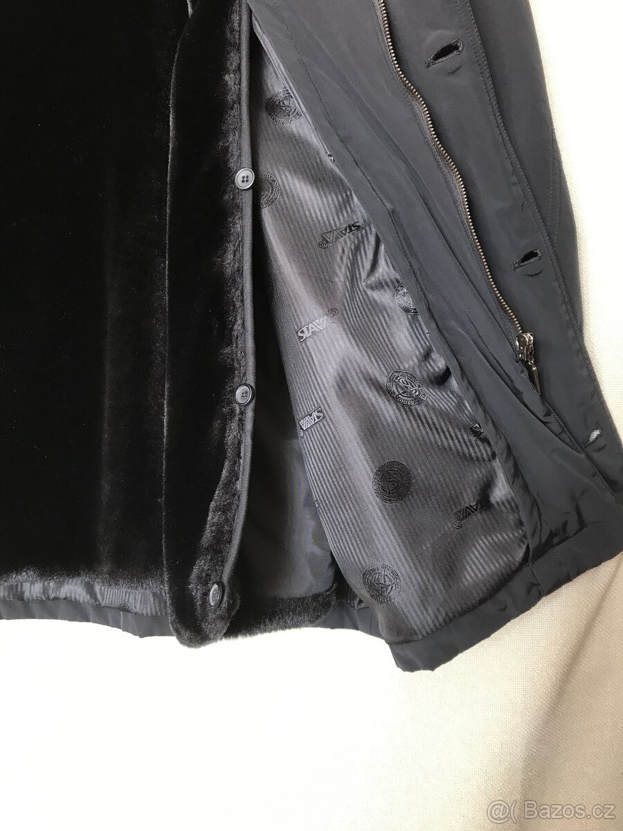 Pánská zimní černá bunda parka vel. 52/L - 6