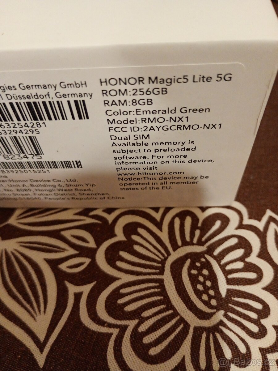 HONOR Magic5 Lite 5G 8+5GB/256GB - Nový - záruka. - 6