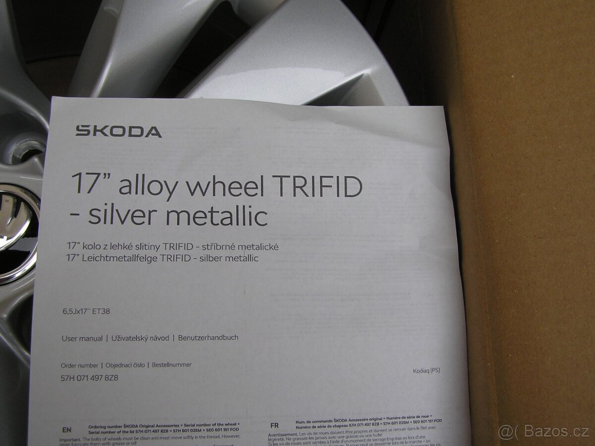 Škoda Kodiaq I,II/VW Tiguan/Seat Taracco-NOVÉ 17 Alu disky. - 6