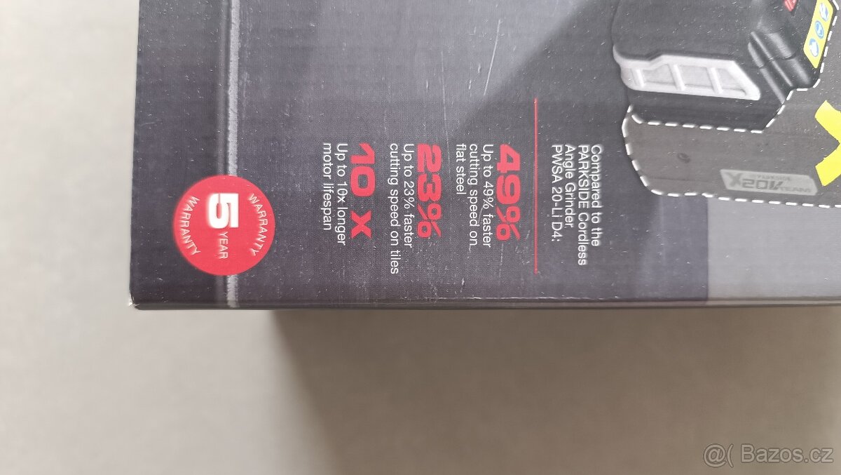 Nová flexa Parkside Performance PWSAP 20-Li G7 5let záruka - 6