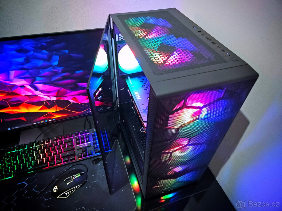 🔥Herní PC i7|GTX1060|16GB RAM|SSD|6xRGB|WiFi+BT|W11 - 6
