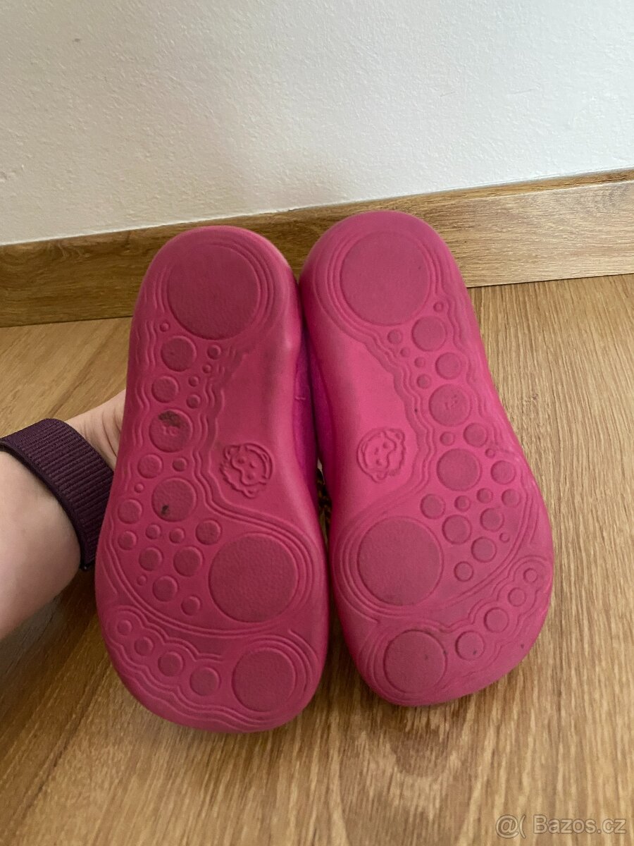 Barefoot tenisky Affenzahn - Baby Knit Walker Bird růžové ve - 6