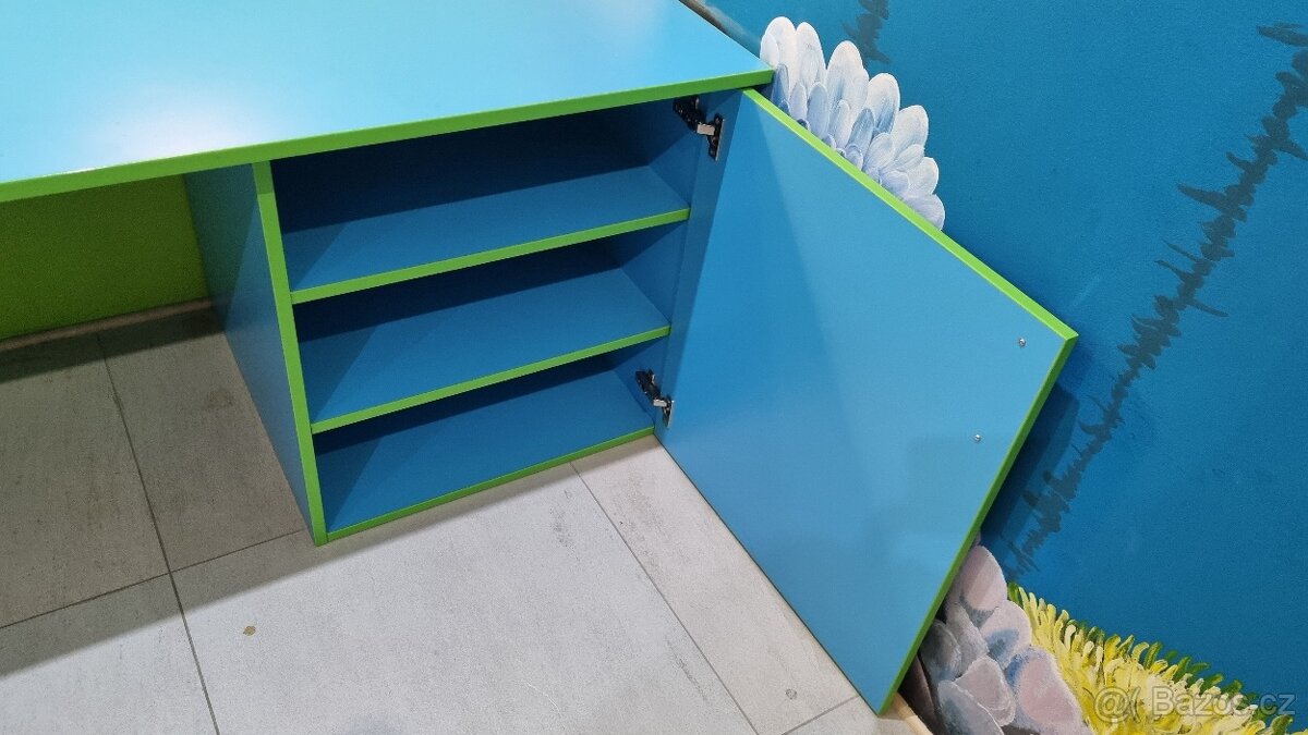 Postel + psací stůl + židle - dětský pokoj - 6