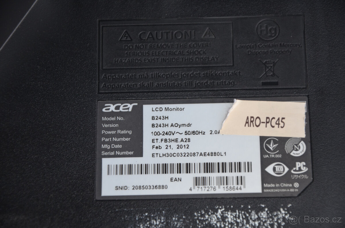 ACER LCD 24" B243H - 6