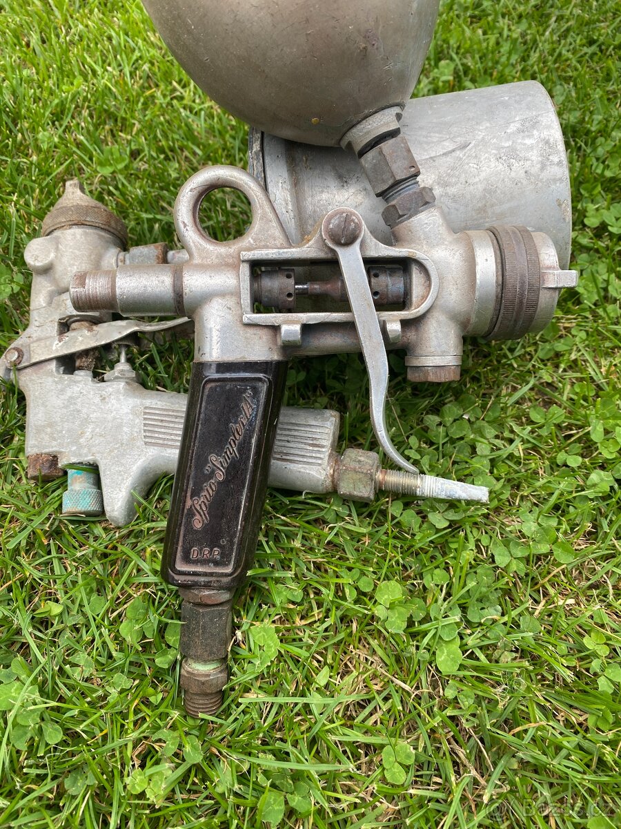 stříkací pistole malířská lakýrnická pistole stará - 6