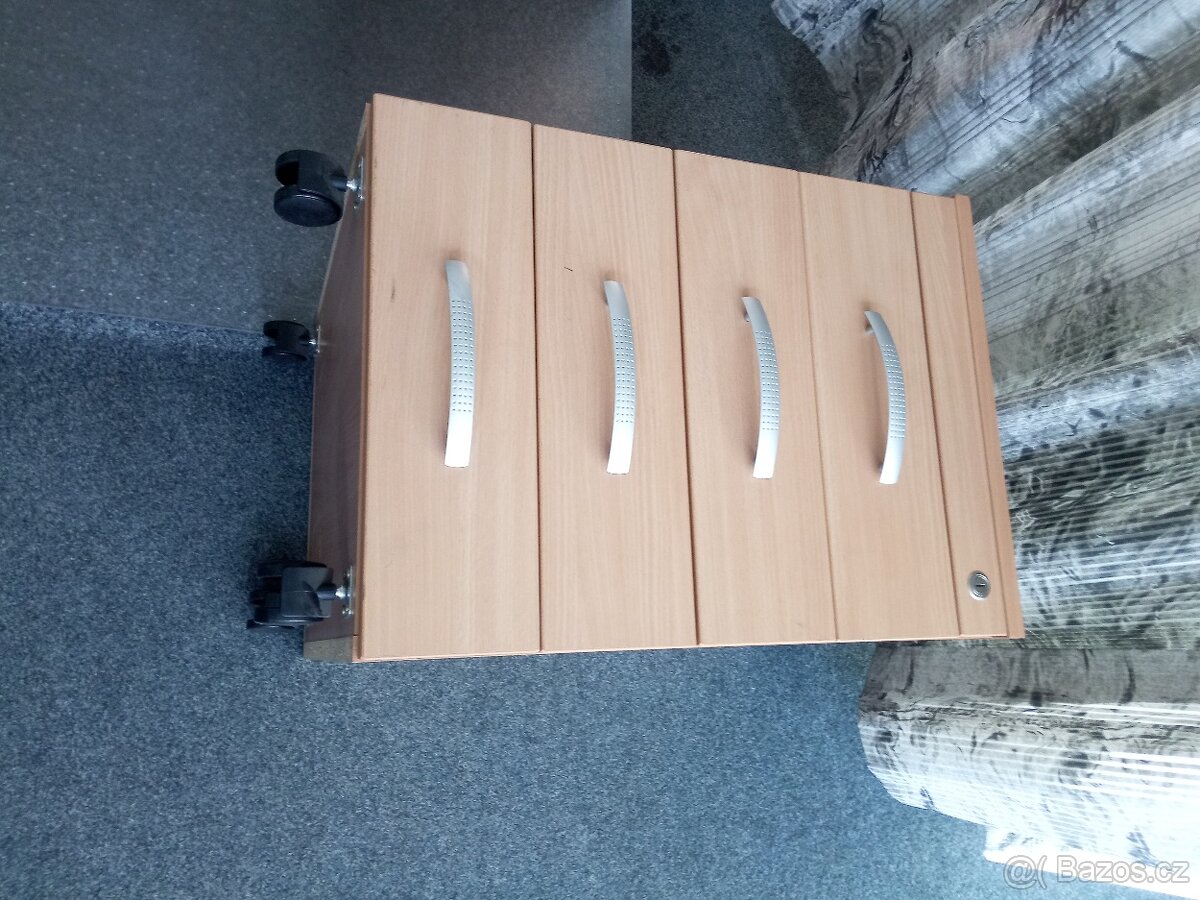 Stůl kancelářský zátěžový kovová podnož + kontejner - 6