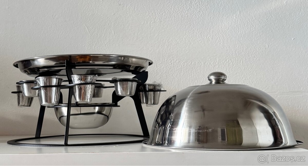 Nerezový SADŽ s ohřevem, sosečkami a panáky - 6