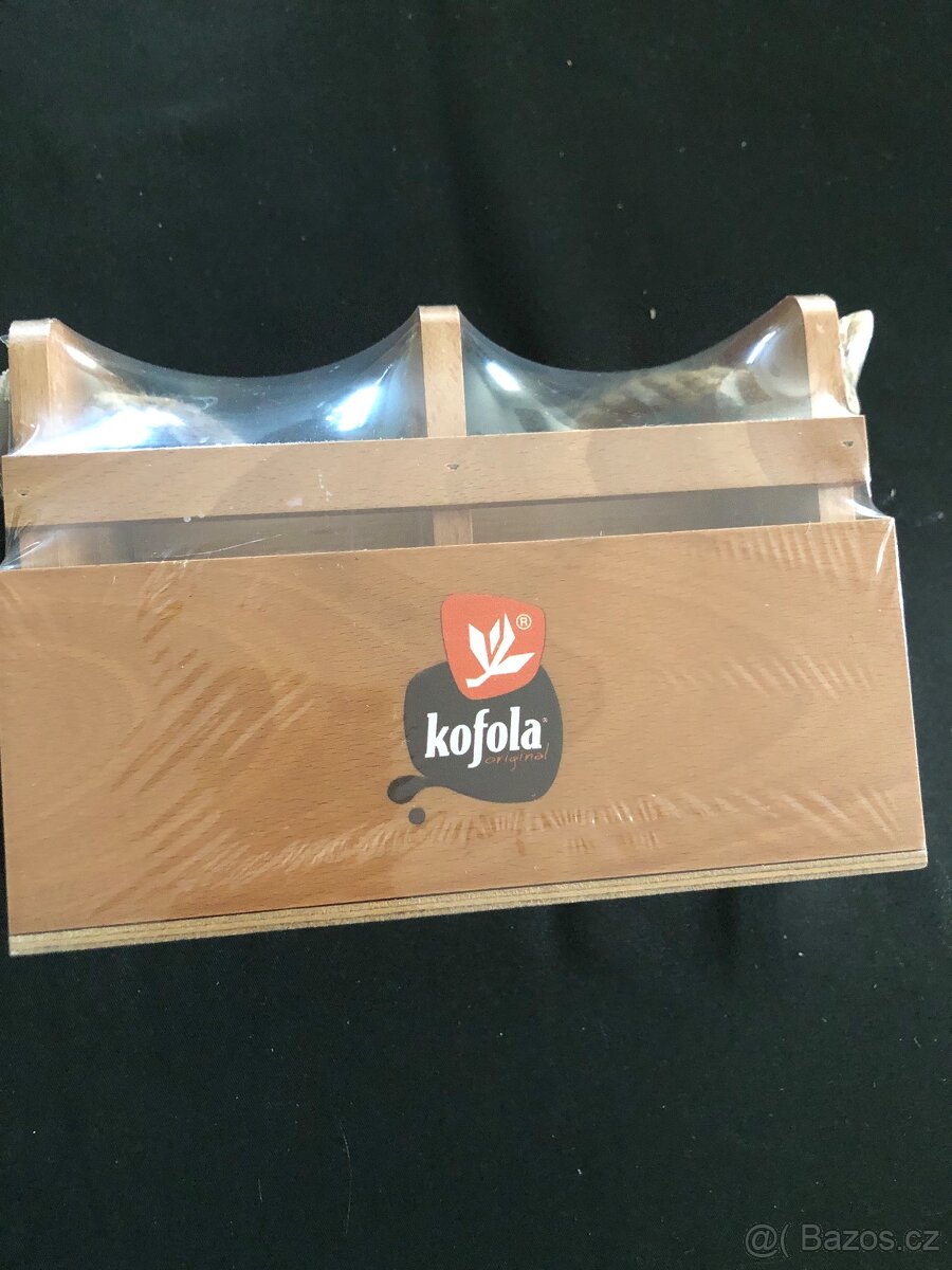 Nový dřevěný stojan na příbory Kofola deset kusů - 6