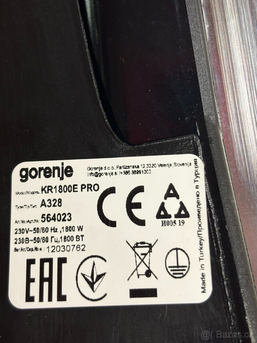 Kontaktní gril Gorenje - 6