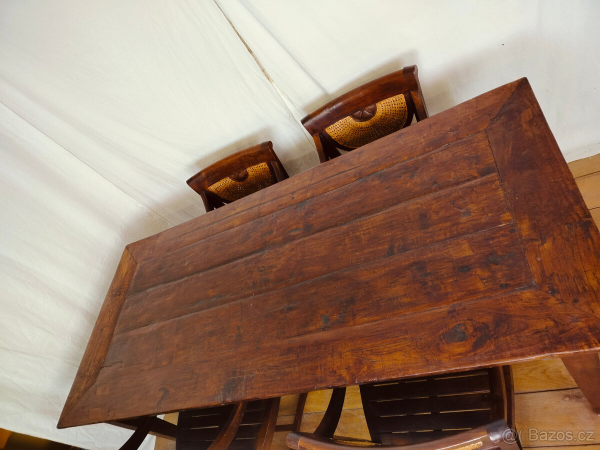 Jídelní stůl rustikální TEAK - 6