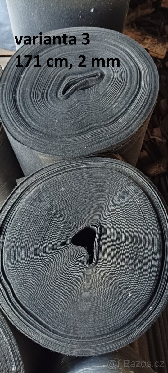 Zátěžový koberec - černý velur a jekor - 6