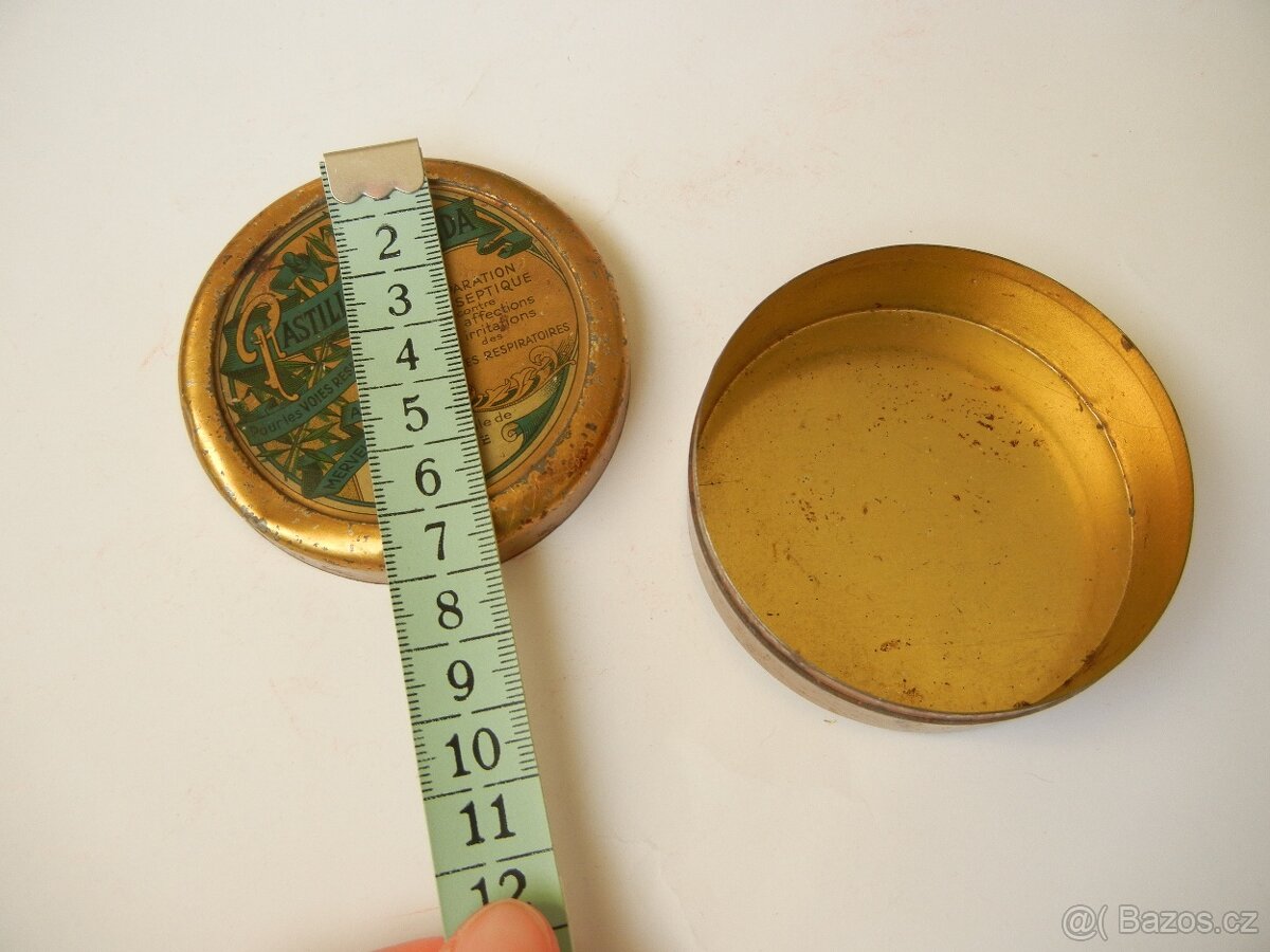 Starožitná plechová krabička Pastilles Valda - 6