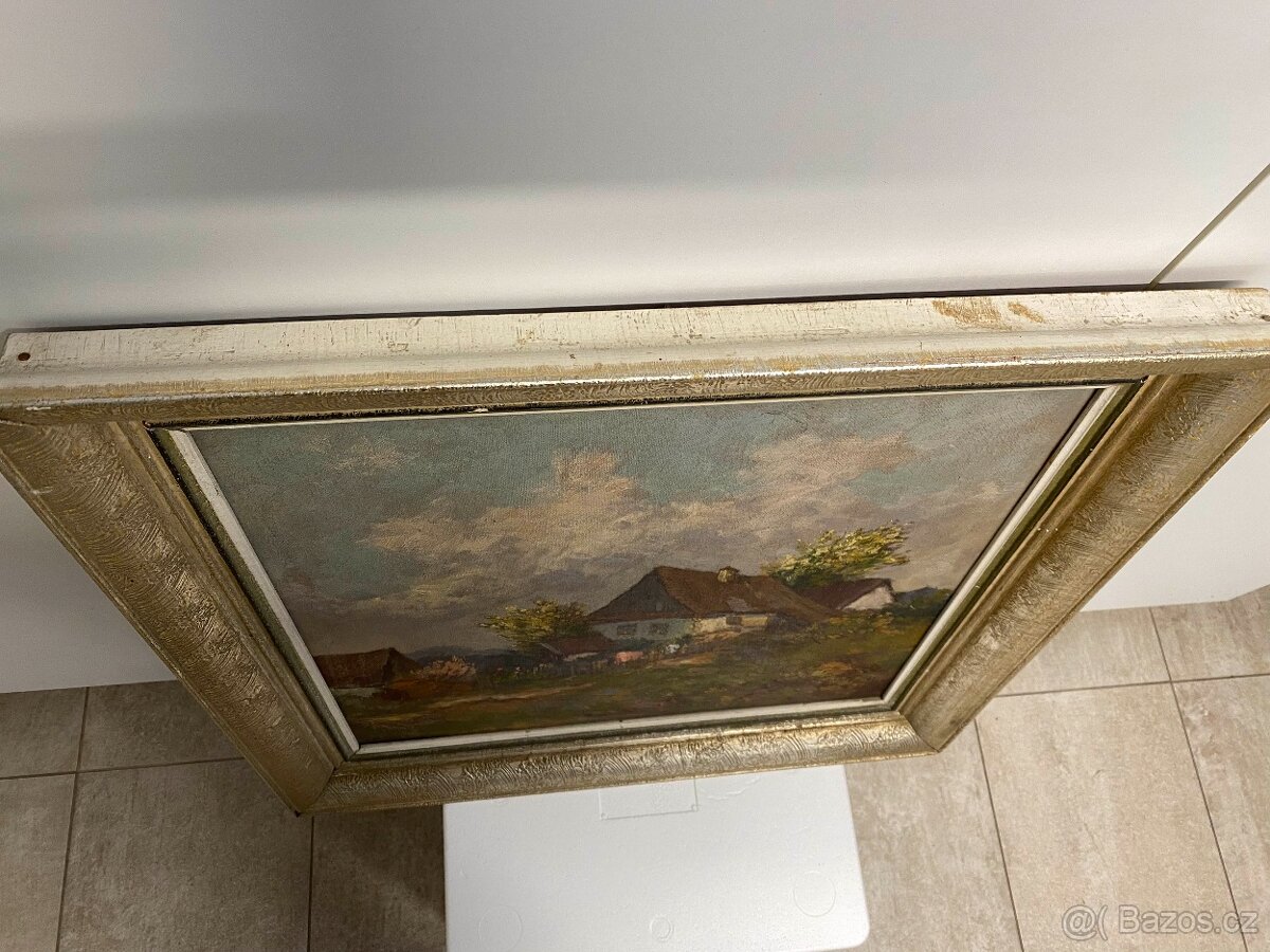 Obraz olejomalba, Autor: akad.mal.Oldřich Slavík nar.1912 - 6