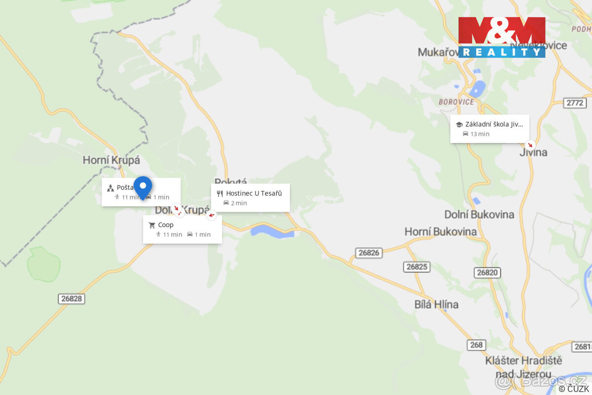 Prodej pozemku k bydlení, 1134 m², Dolní Krupá - 6