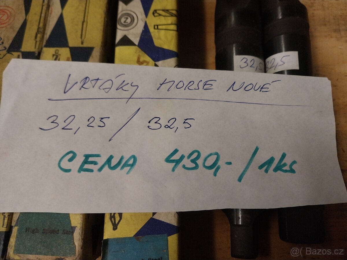 Vrtáky s kuželovou stopkou, HSS, nepoužité - 6