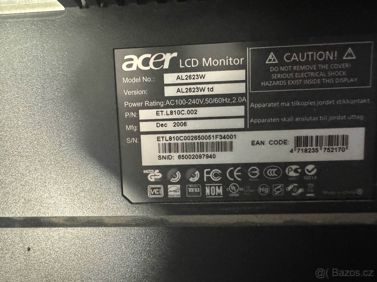 LCD monitory Acer/HP - 6