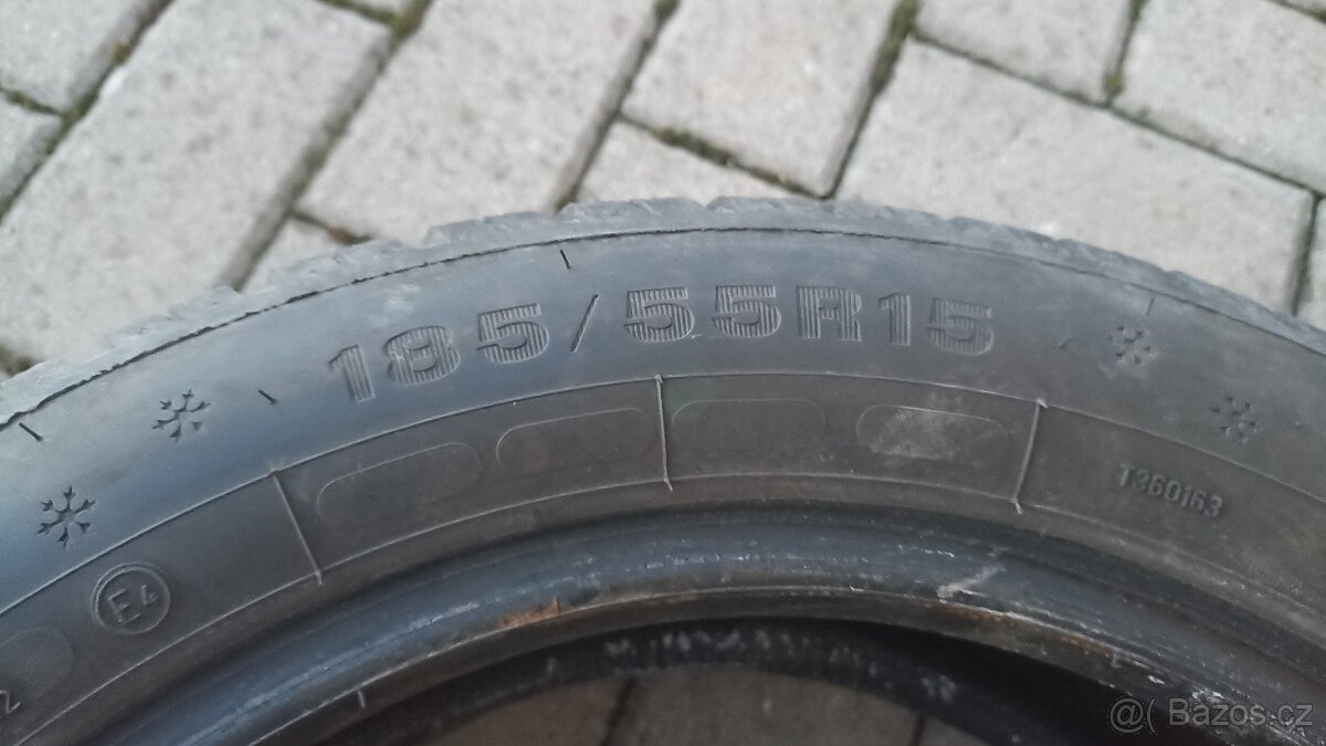 185 55 15 Dunlop winter response 2 kusy - 6