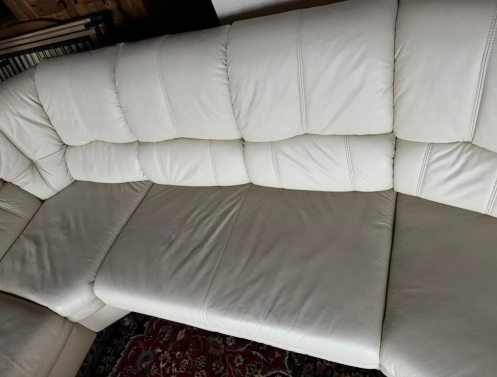 Rohová kožená sedací souprava, 3302 - 6