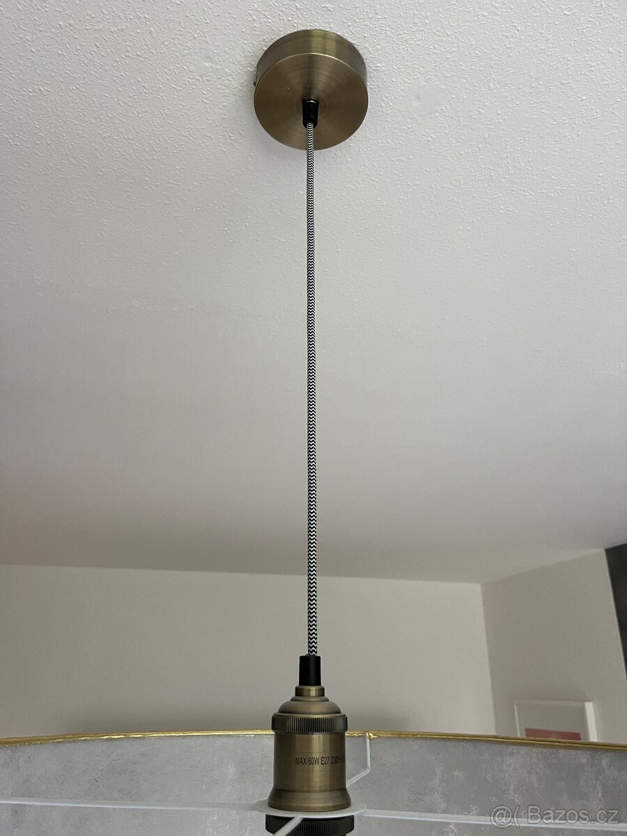 Závěsné svítidlo VISERBELLA EGLO - zlatá + žárovka 3000K - 6