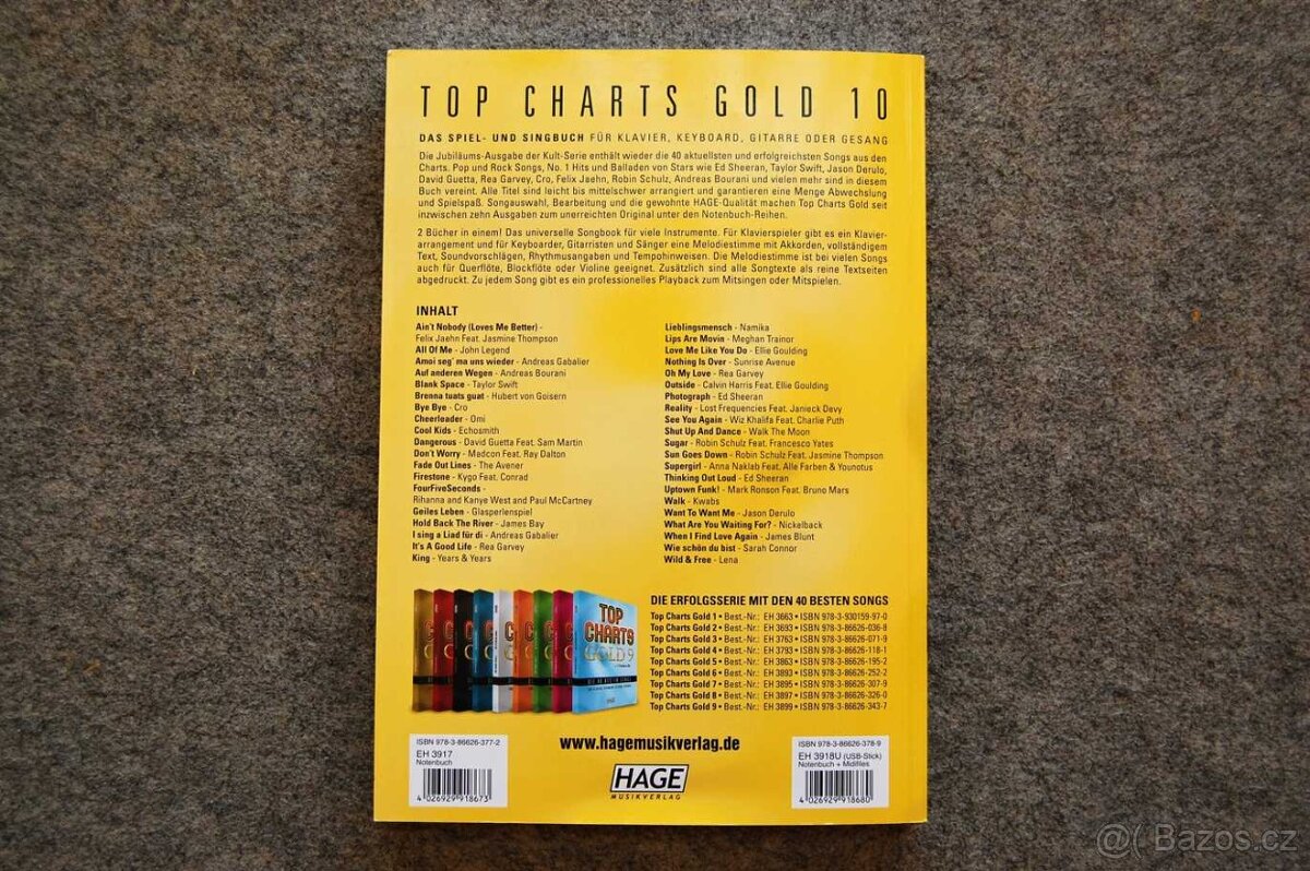 Top Charts Gold 10 - noty pro klavír, keyboard, kytaru - 6