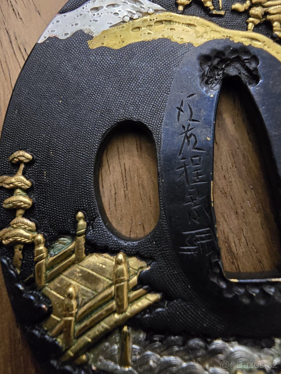 STARÁ JAPONSKÁ TSUBA- SOTEN - MUZEJNÍ KUS - 6